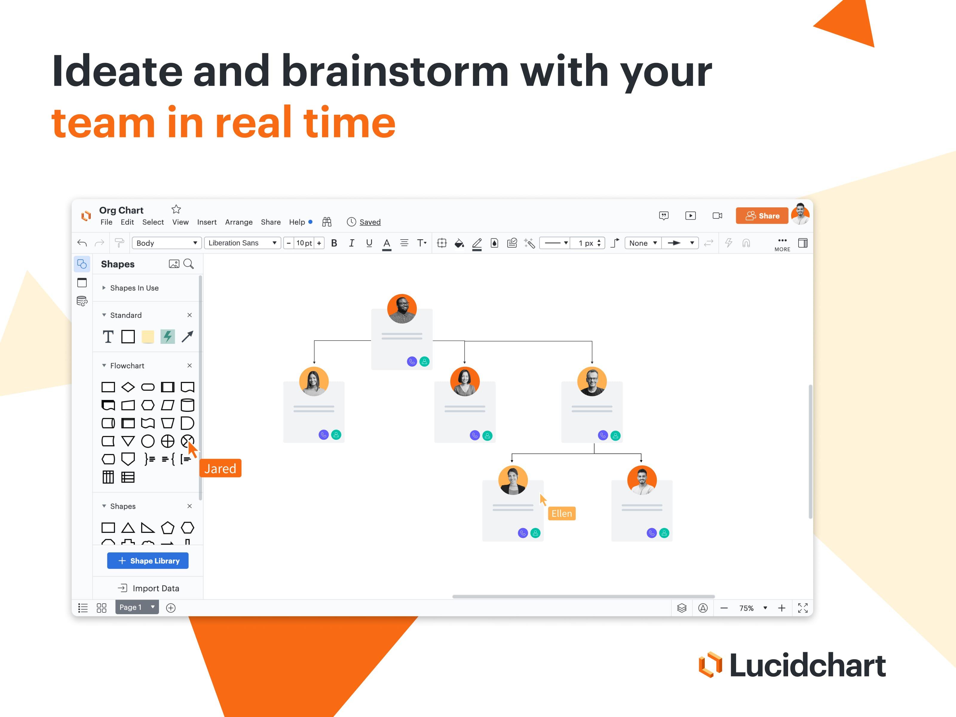 Lucidchart - Brainstorm, keep and organize your ideas in a collaborative tool in real-time