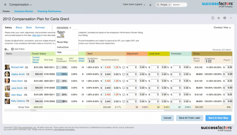 SuccessFactors - NULL