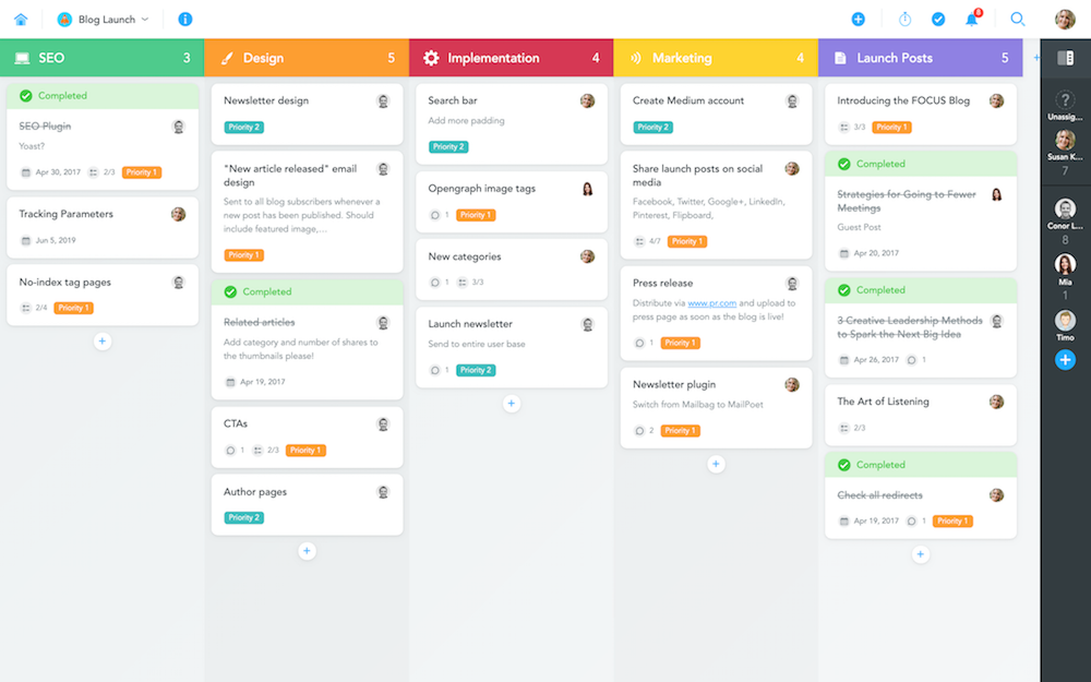 MeisterTask - Board View