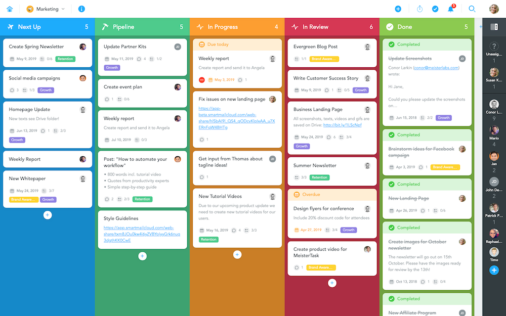 MeisterTask - MeisterTask Kanban Board View