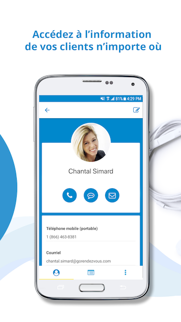 GOrendezvous - Accès aux fiches clients en tout temps