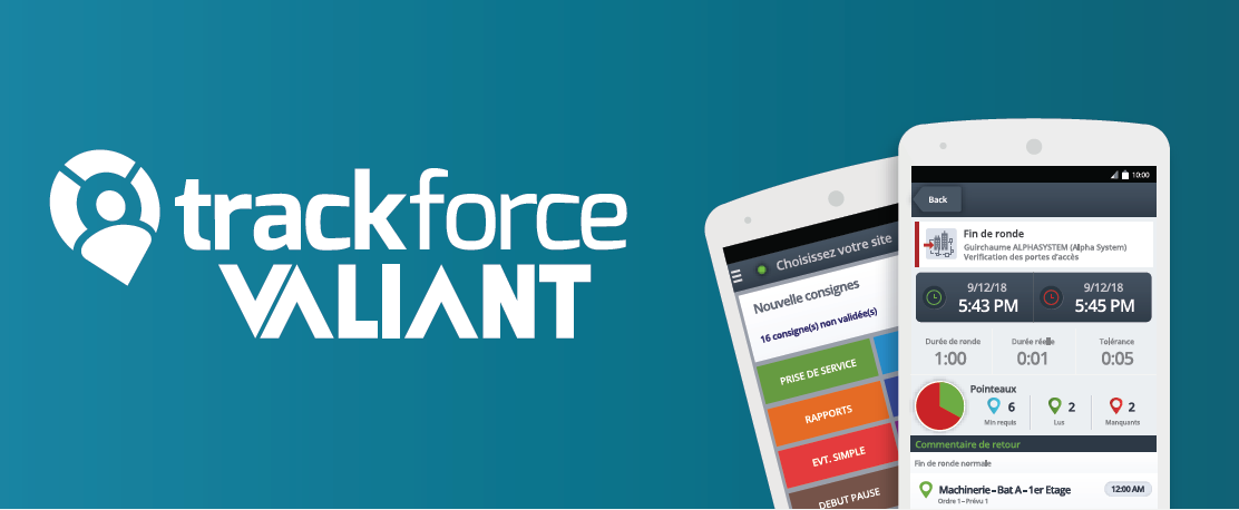 Avis Trackforce Valiant : Applications web et mobile pour les entreprises de sécurité - Appvizer