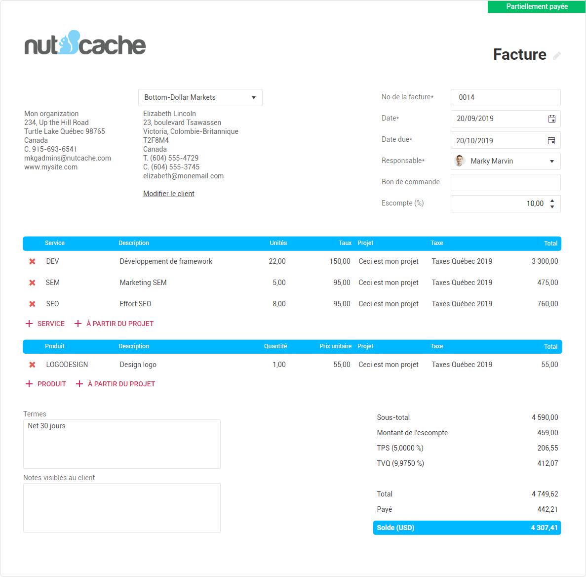 Nutcache - Capture d'écran 5