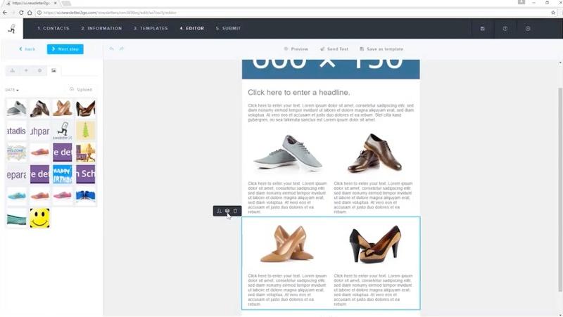 newsletter editor by dragging and dropping images and text. newsletter editor by dragging and dropping images and text.
