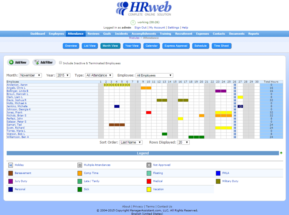HRweb - HRweb-screenshot-1