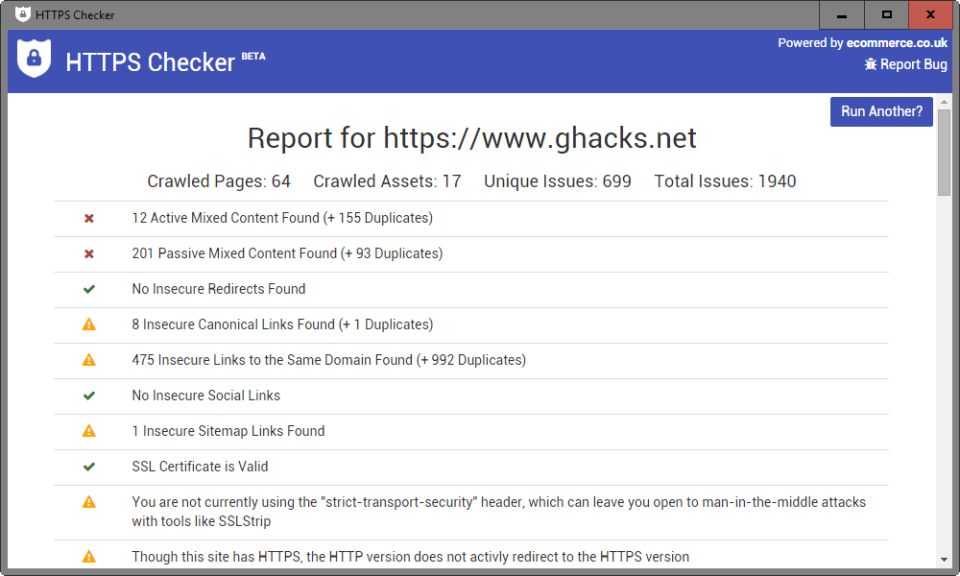 HTTPS Checker - HTTPS-Inspector pantalla-0
