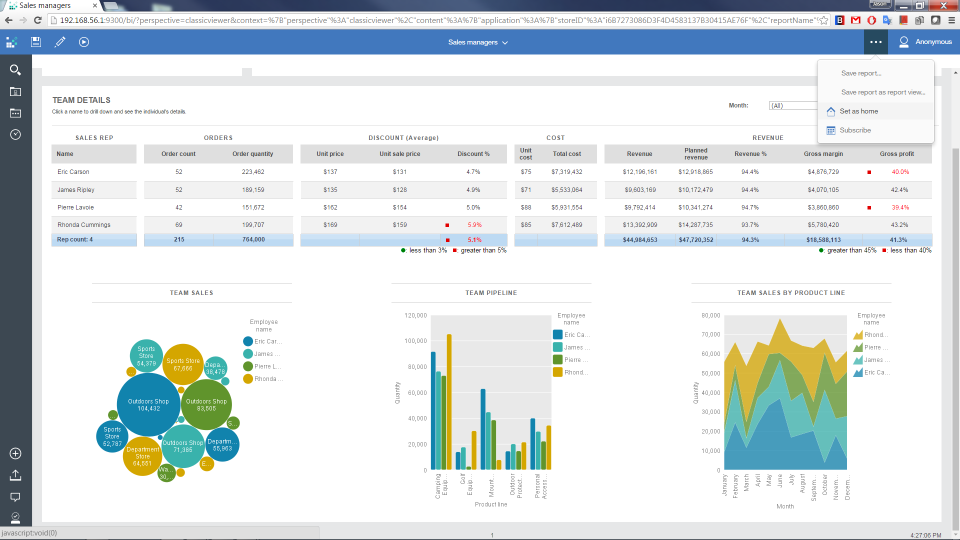 IBM Cognos Analytics - IBM Cognos Analytics pantalla-1