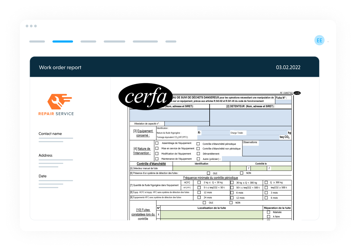 Praxedo - Remplissage facile et rapide des documents administratifs réglementés