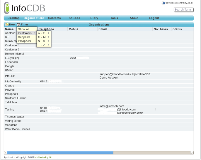 InfoCDB - InfoCDB de pantalla-3