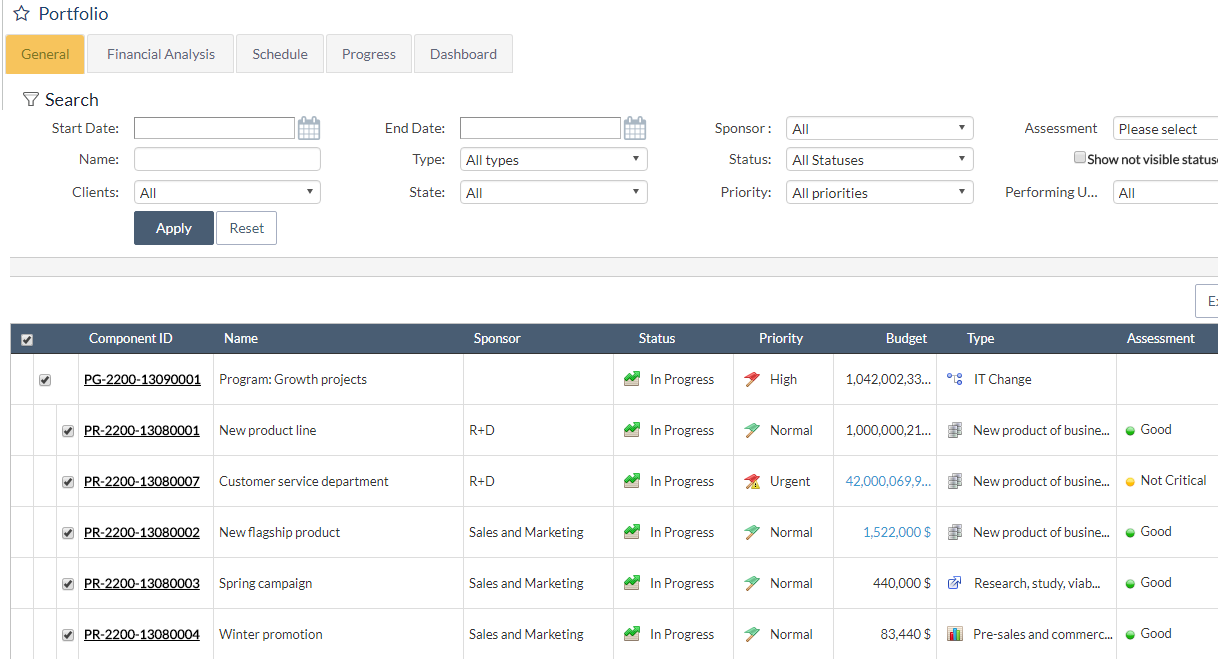 ITM Platform - Portfolio Management