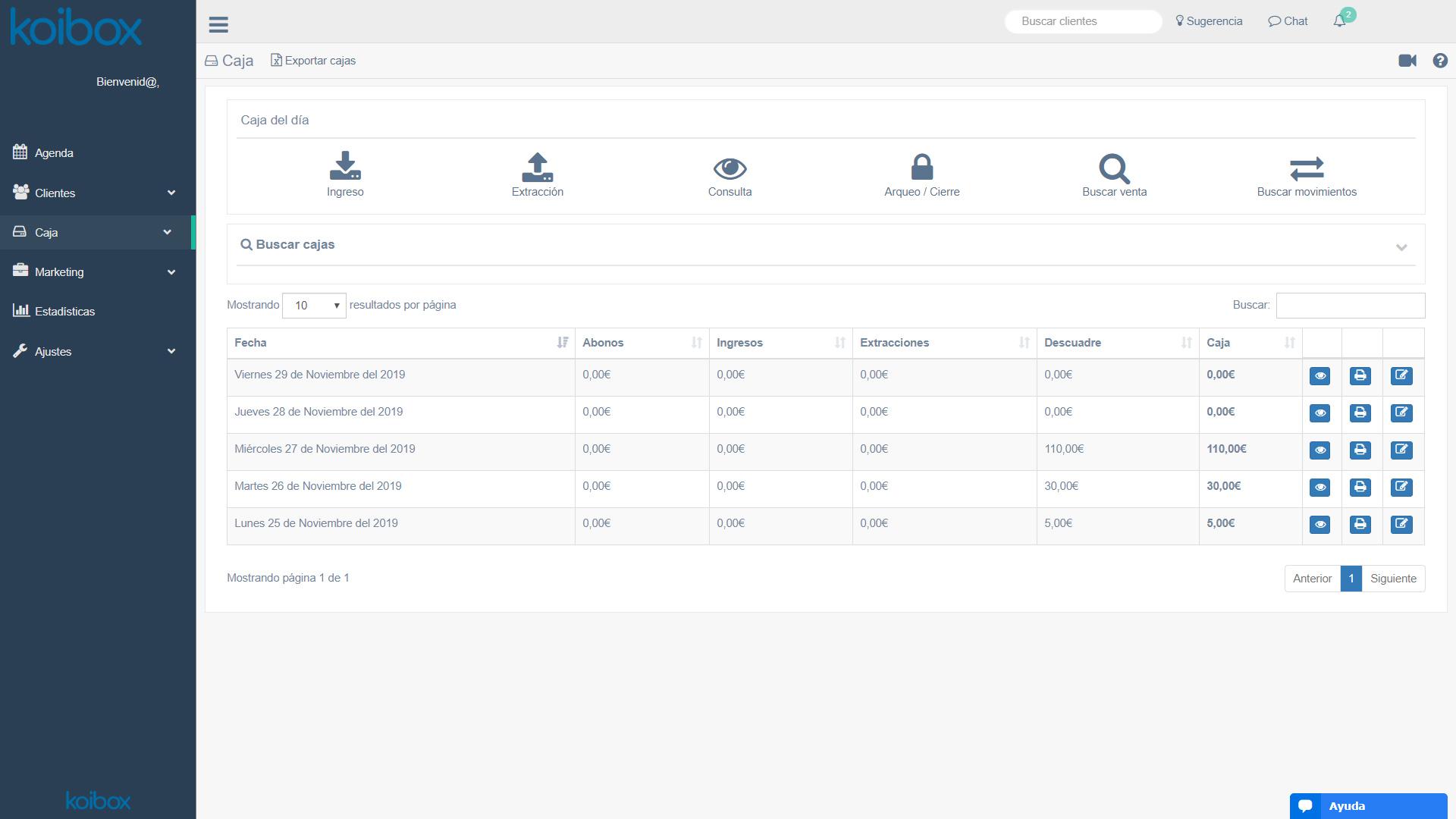 Koibox - CashRegister View