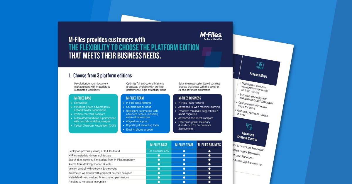 M-Files : Innovative document management based on metadata