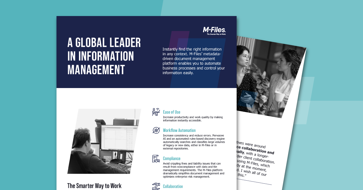 A Global Leader in Information Manager