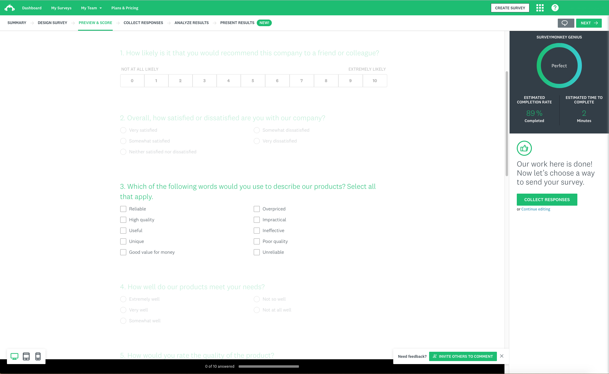 SurveyMonkey - Capture d'écran 2