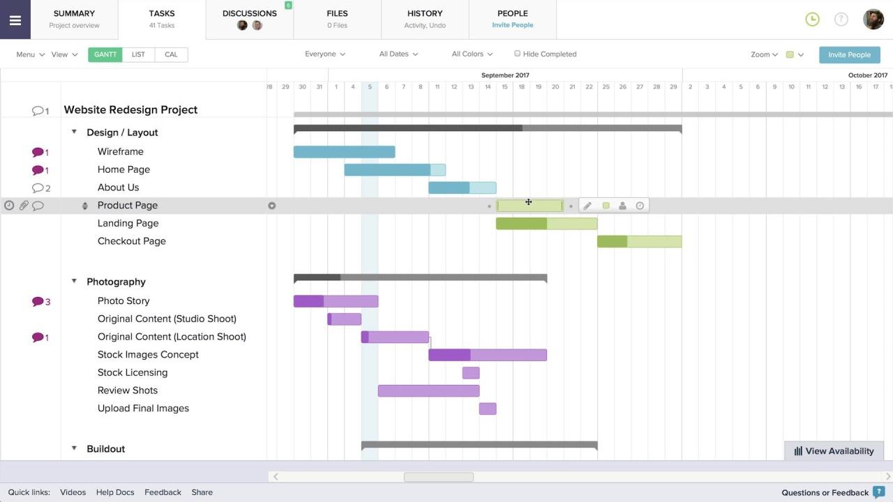 TeamGantt - Bildschirmfoto 4