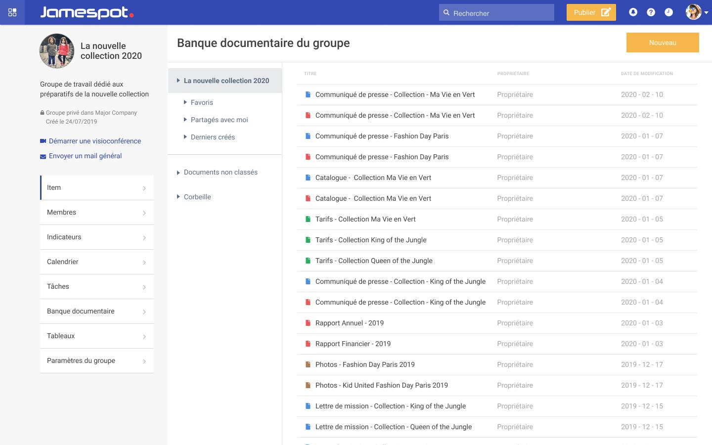 Jamespot - Facilitez vos projets avec vos collaborateurs externes en leur permettant d'accéder aux informations, de partager des documents (articles, photos, vidéos...), des commentaires, des messages directs...