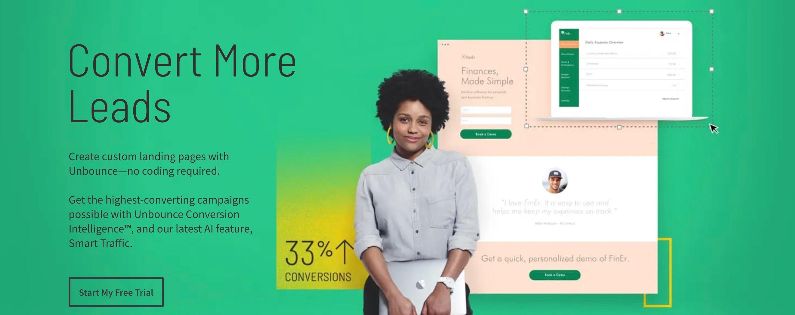 Review Unbounce: Build Beautiful and Efficient Landing Pages - Appvizer