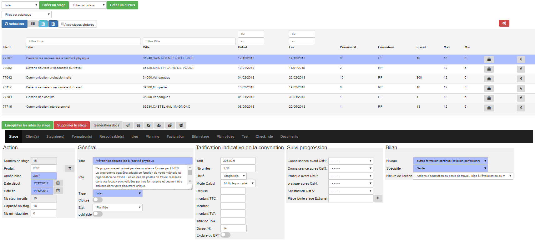 Queoval-Formation - Track your internship