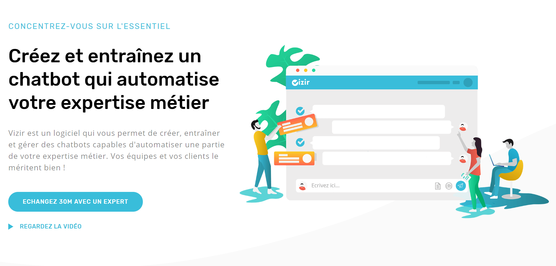 Avis Vizir : Outil de création de chatbots pour automatiser des tâches - Appvizer