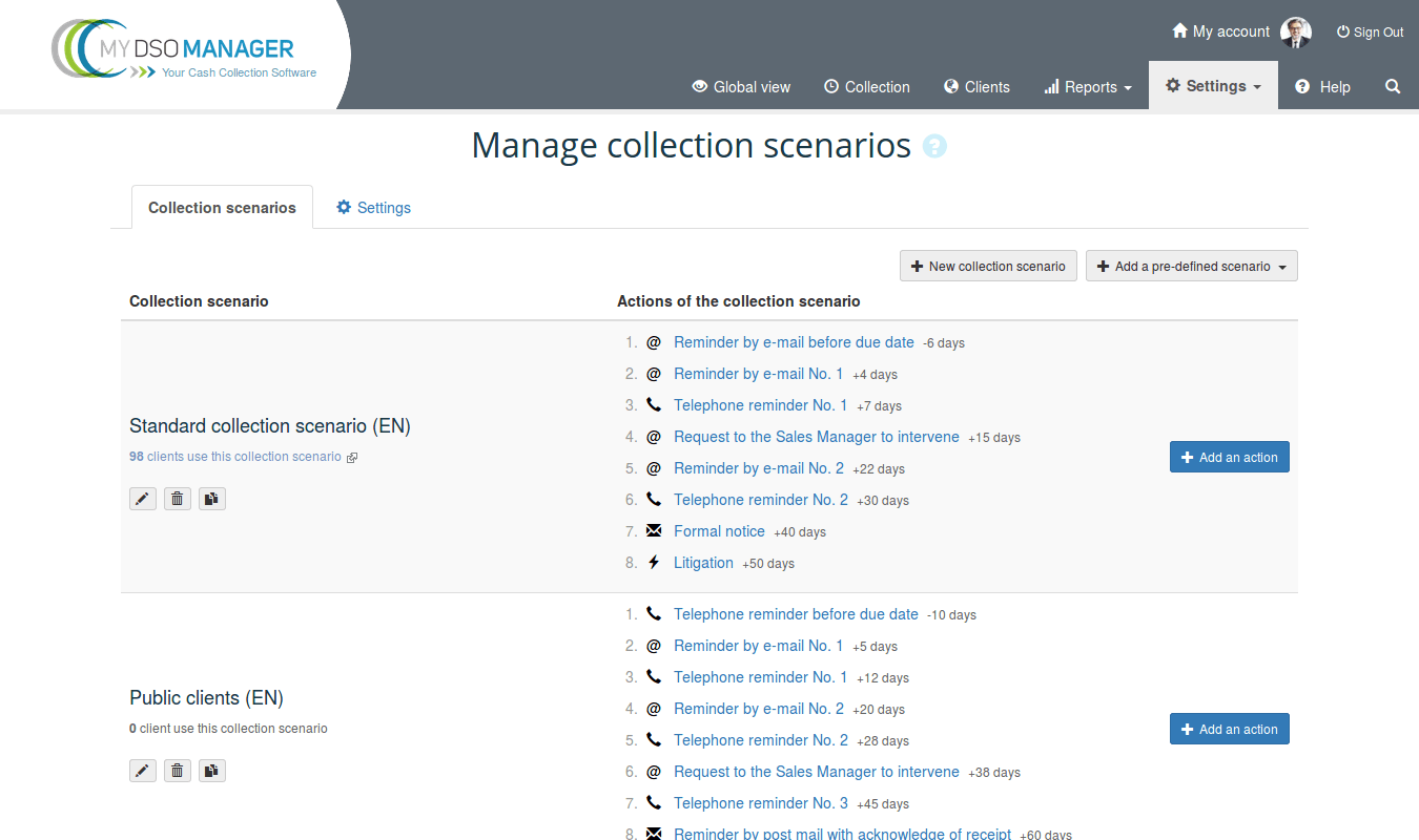 Create your own collection scenarios Create your own collection scenarios