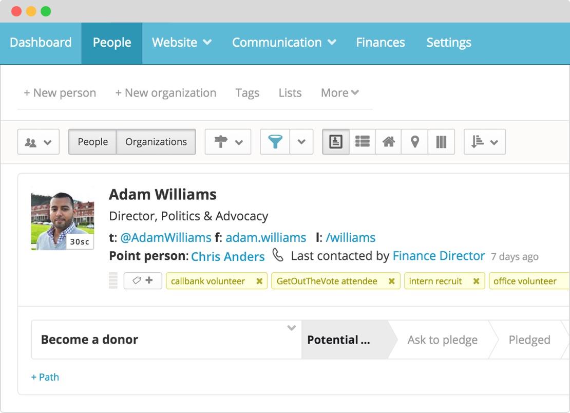 NationBuilder - Profile detail