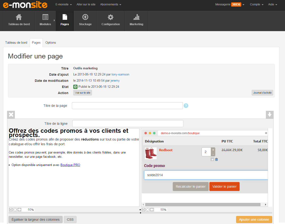 E-monsite - E-monsite: Editeur de pages (glisser/déposer), Blog et articles, Assistance 24/7