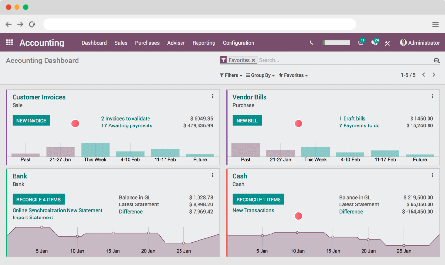 Odoo Accounting - Capture d'écran 1