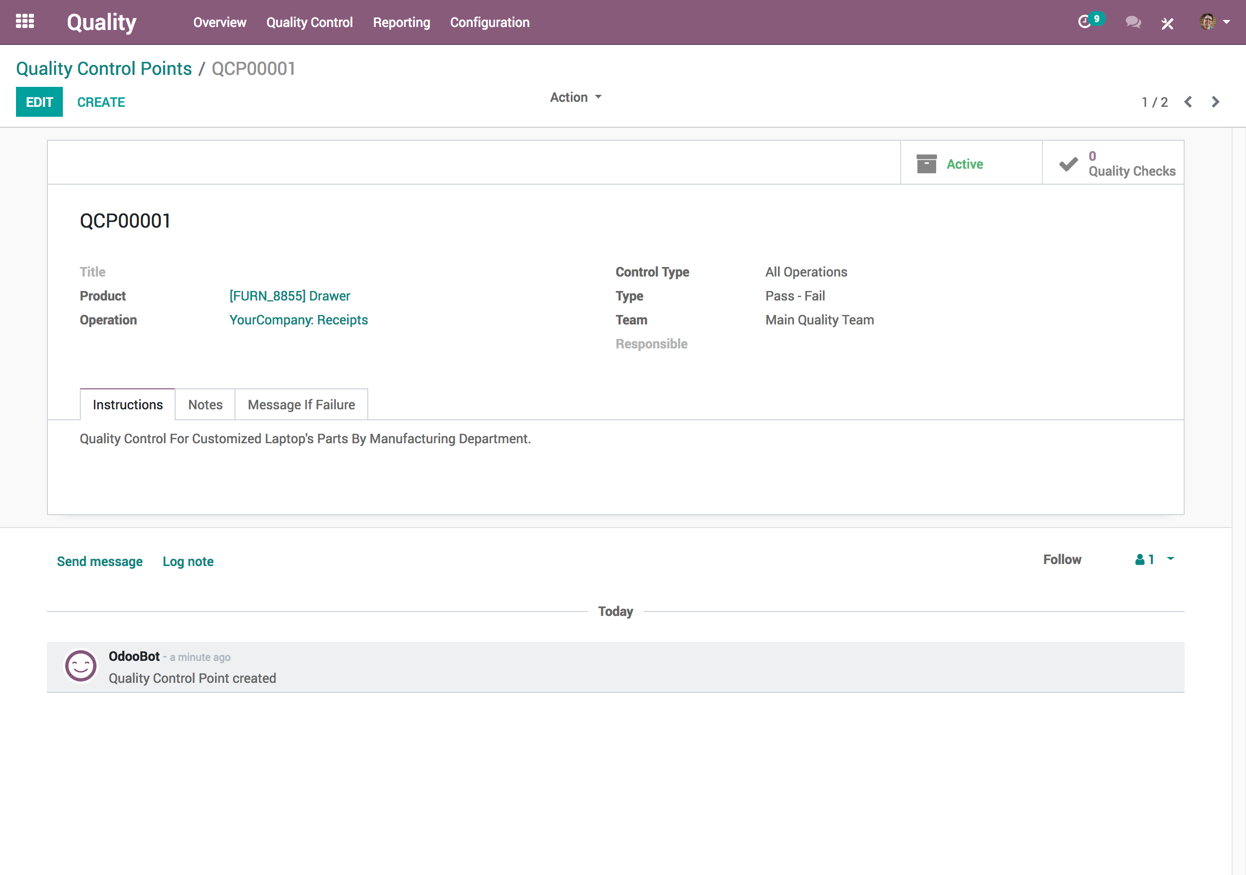 Odoo Quality Control Odoo Quality Control