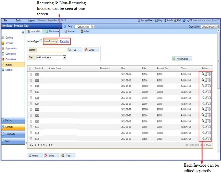 OfficeClip Contact Management - OfficeClip administración de contactos de pantalla-4