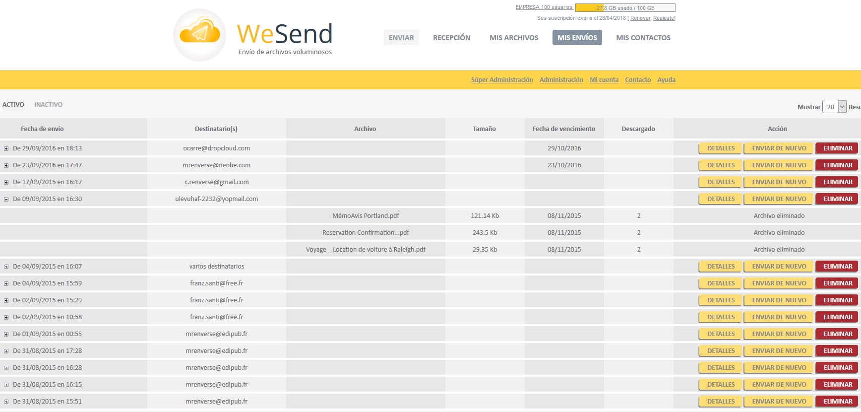 WeSend - Capture d'écran 4