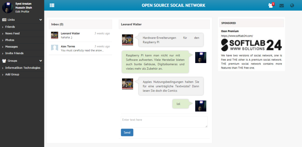 Open Source Social Network - Open Source Social Network-screenshot-3
