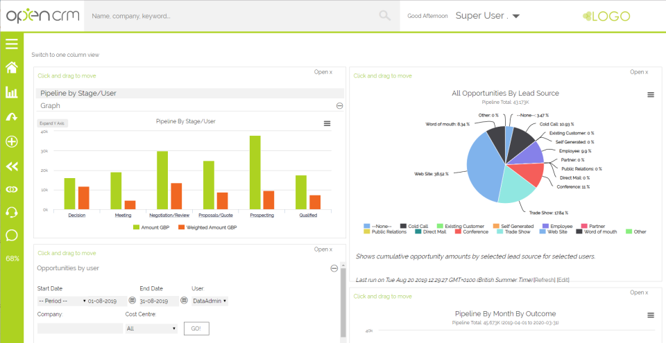 OpenCRM - Screenshot 2