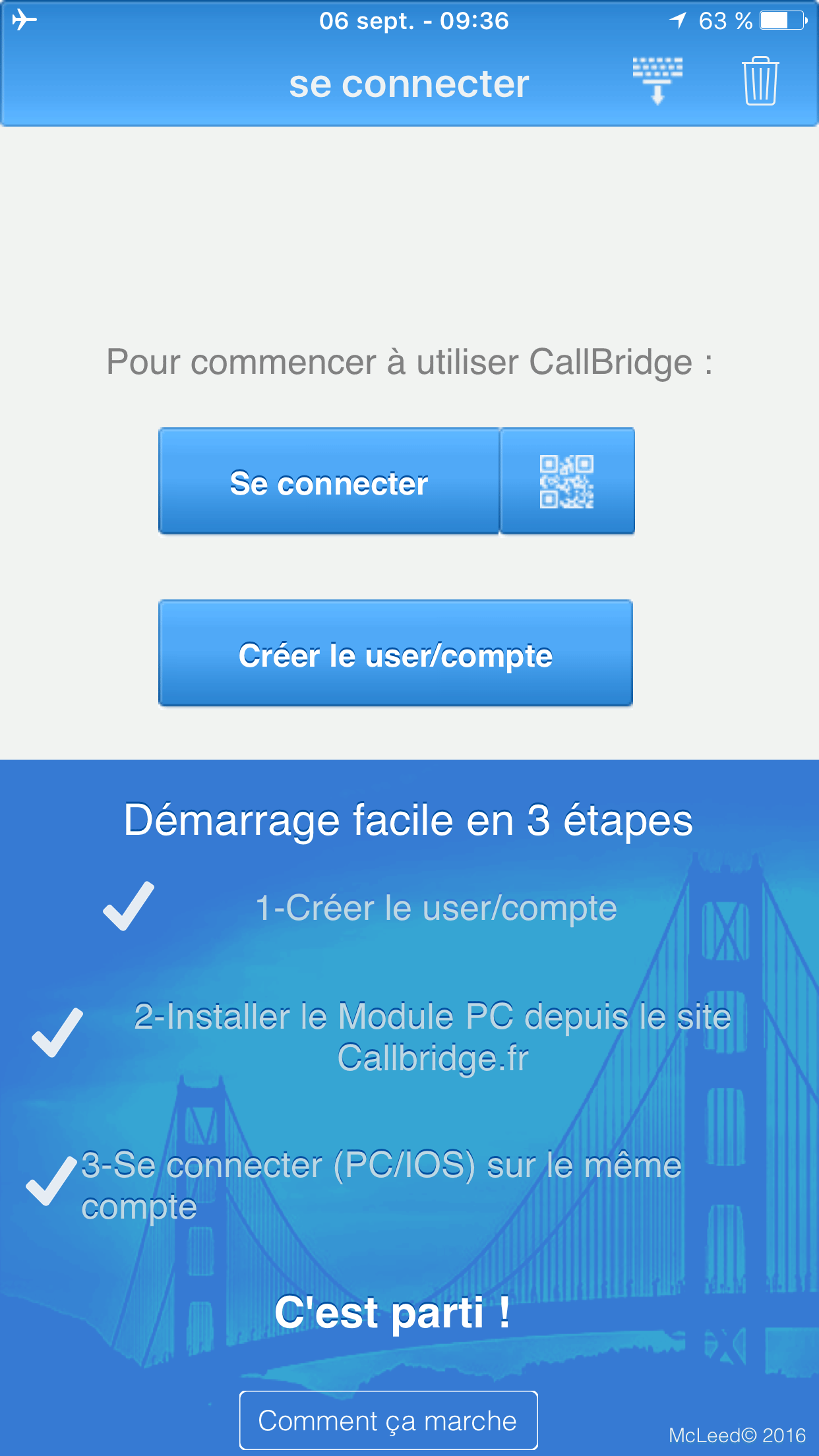 CallBridge Mobile - Ultra fast connection with the QR Code. You are functional in less than 5 minutes.
