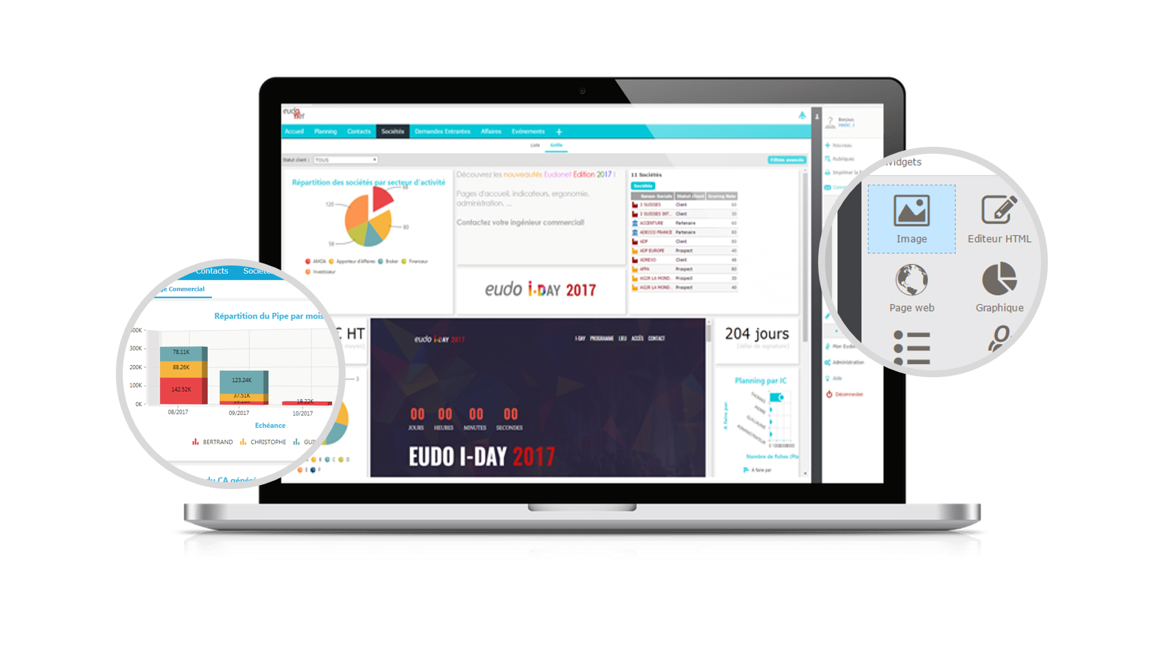 Eudonet CRM - also have a complete management console to change your CRM to the rhythm of your business