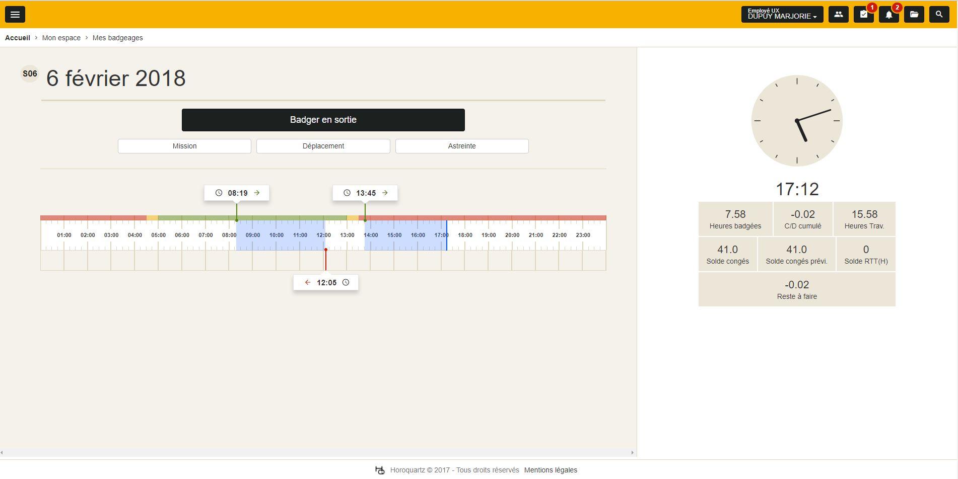 eTemptation - eTemptation 5.4 : badgage collaborateur