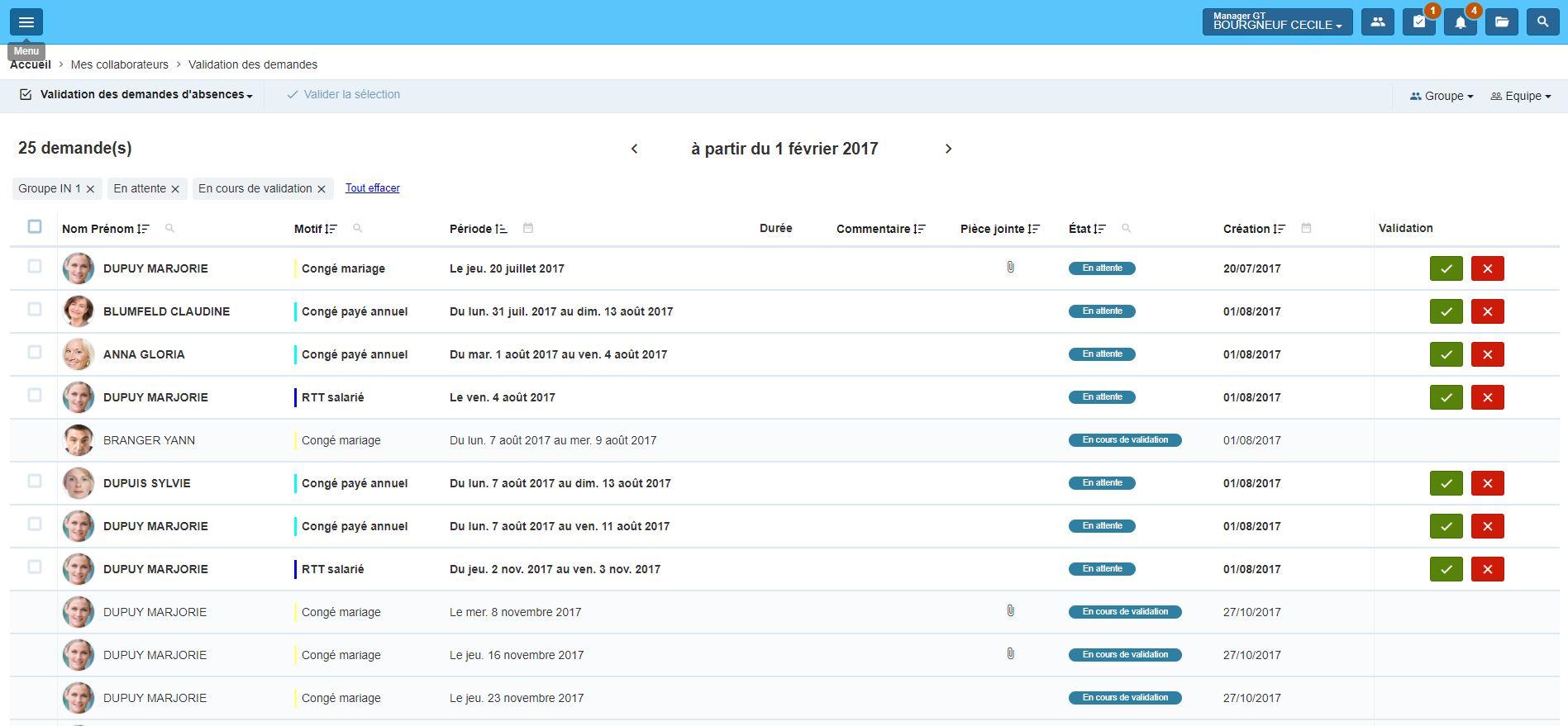 eTemptation - eTemptation 5.4 : validation des demandes par le/la manager