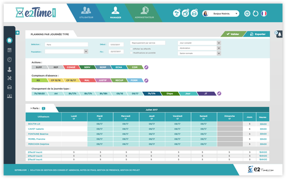 e2Time.com - e2Time, solution SIRH de gestion présences et plannings