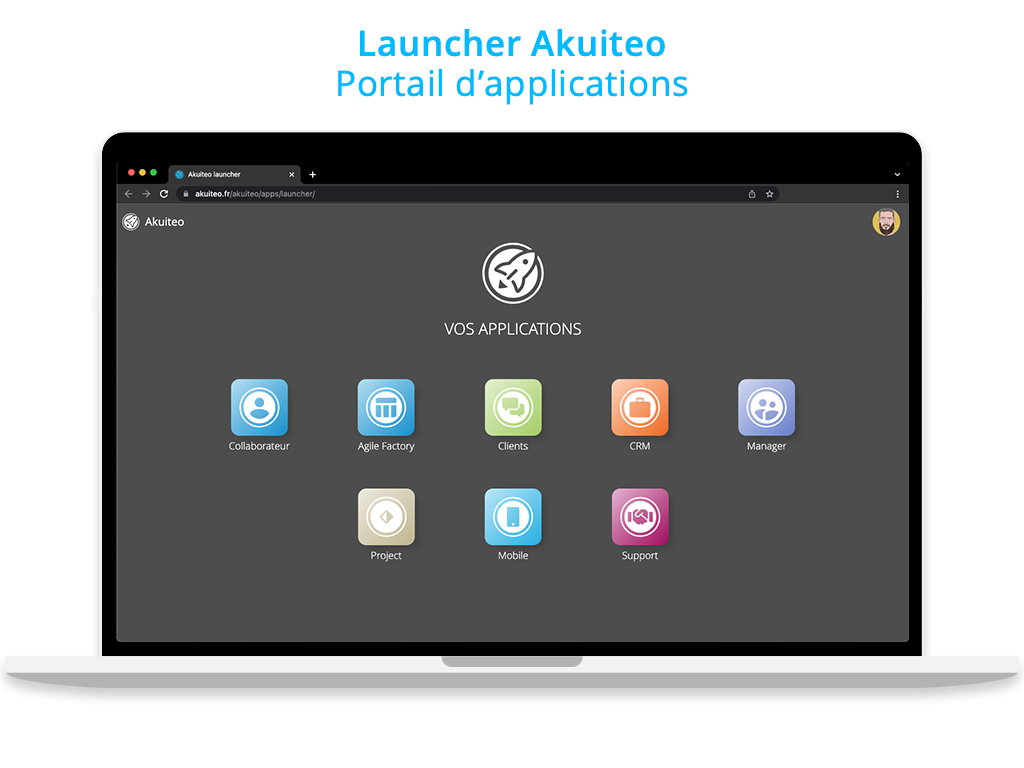 Akuiteo - Launcher Akuiteo : le portail d'applications