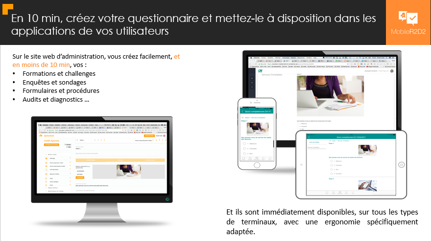 MobileR2D2 - dynamic questionnaires created in 10 minutes to be made available on