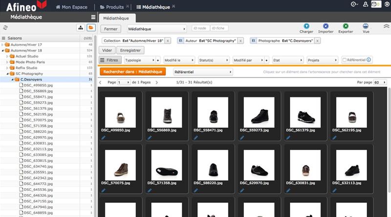 Afineo PIM - DAM - real media integrated Afineo PIM to manage all media associated with the product