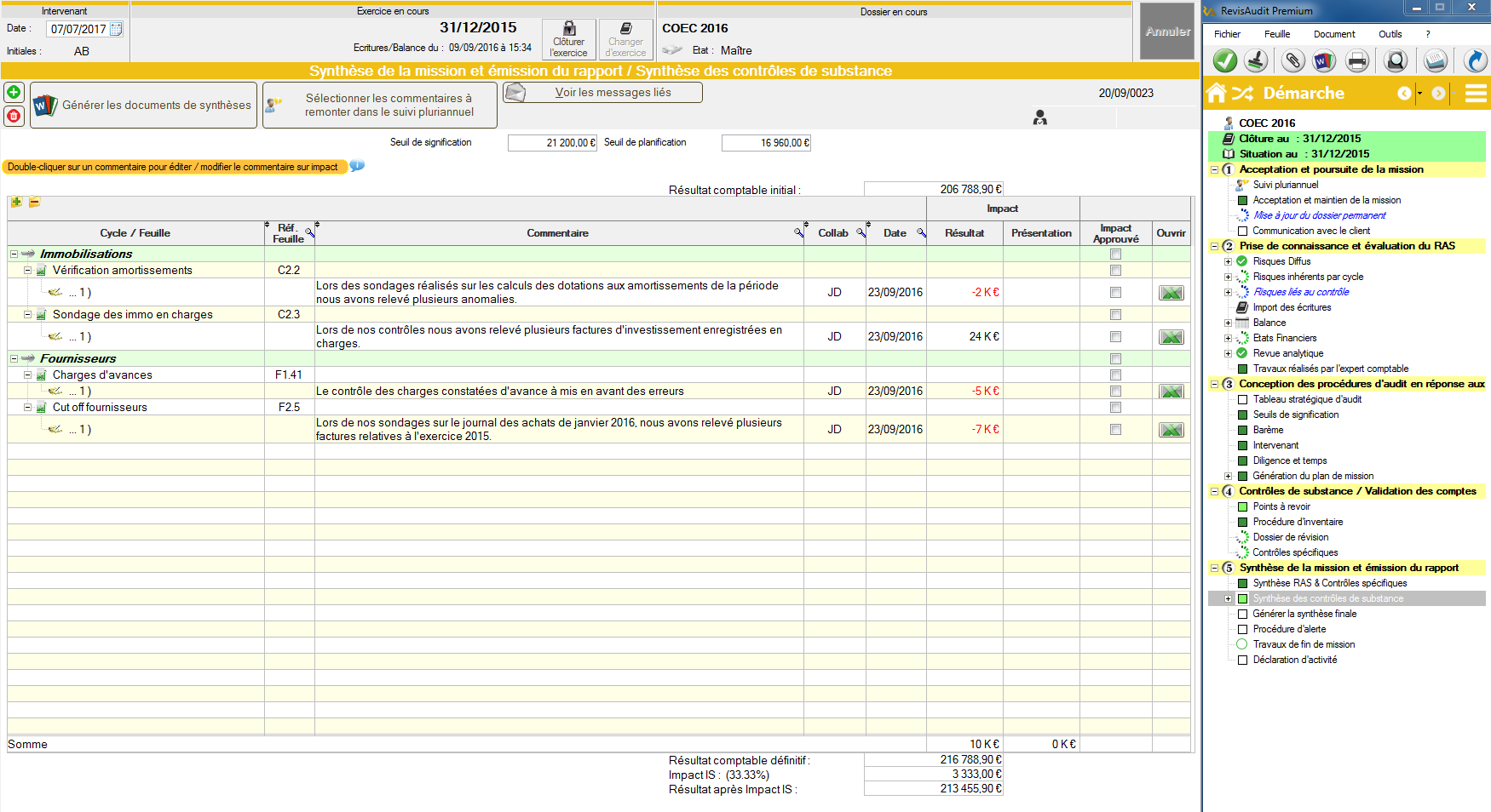 RevisAudit Premium - Capture d'écran 2