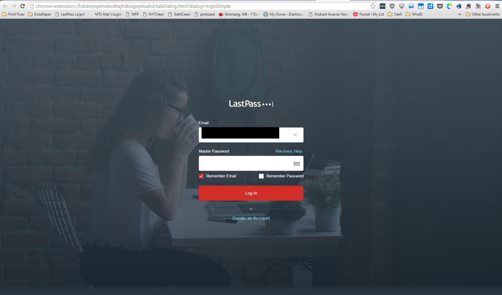 LastPass - Interface de LastPass 2