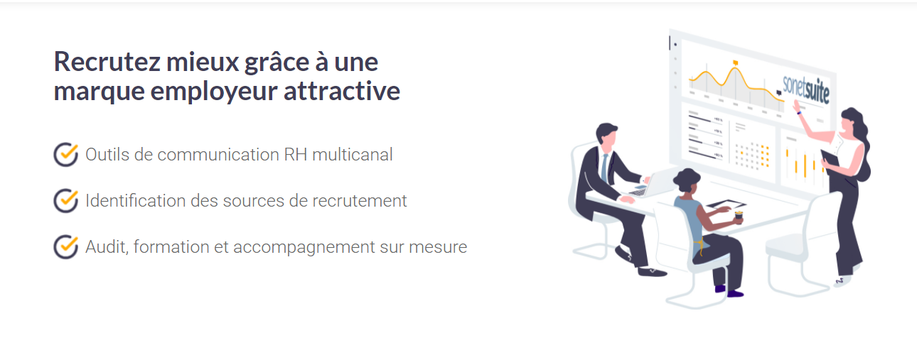 Avis SonetSuite : Recrutez mieux grâce à une marque employeur attractive - Appvizer