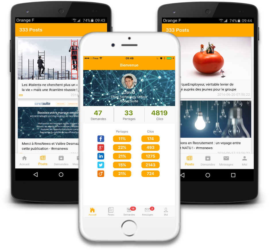 SonetSuite - Application mobile ambassadeur