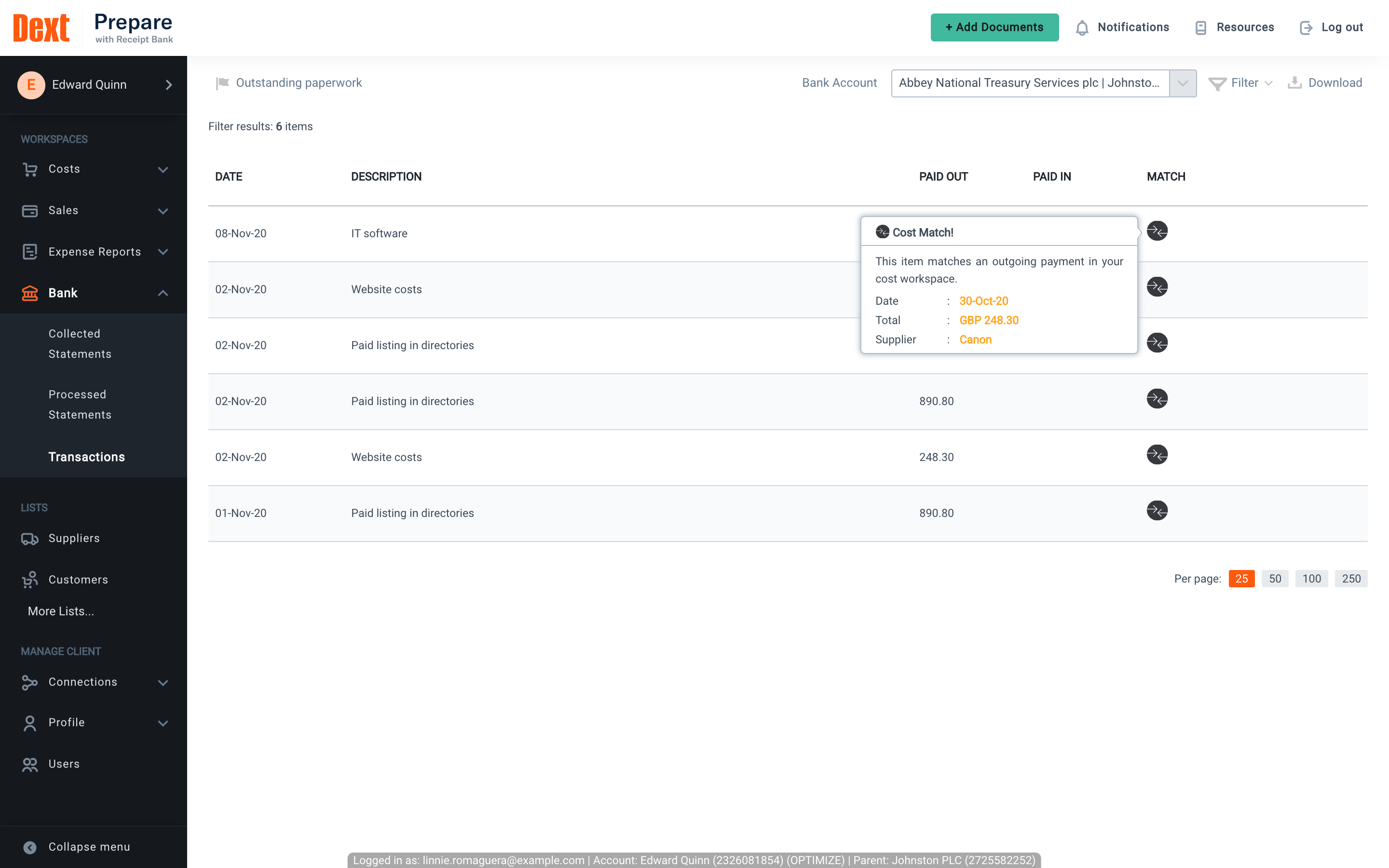 Dext - Screenshot 2