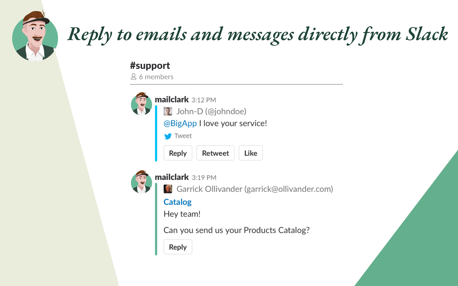 MailClark for Slack & MS Teams - Screenshot 2