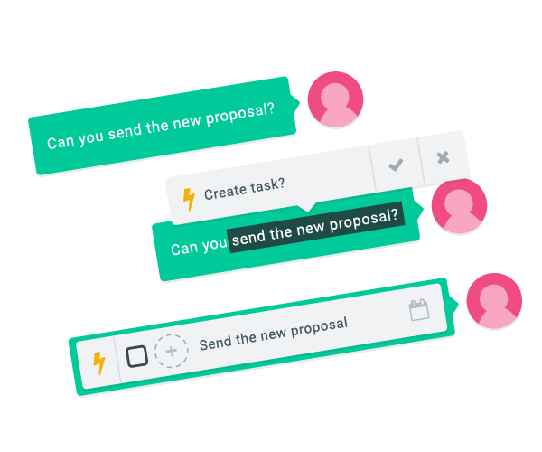 Hibox - Artificial Intelligence automatically recognizes your messages be assumed tasks
