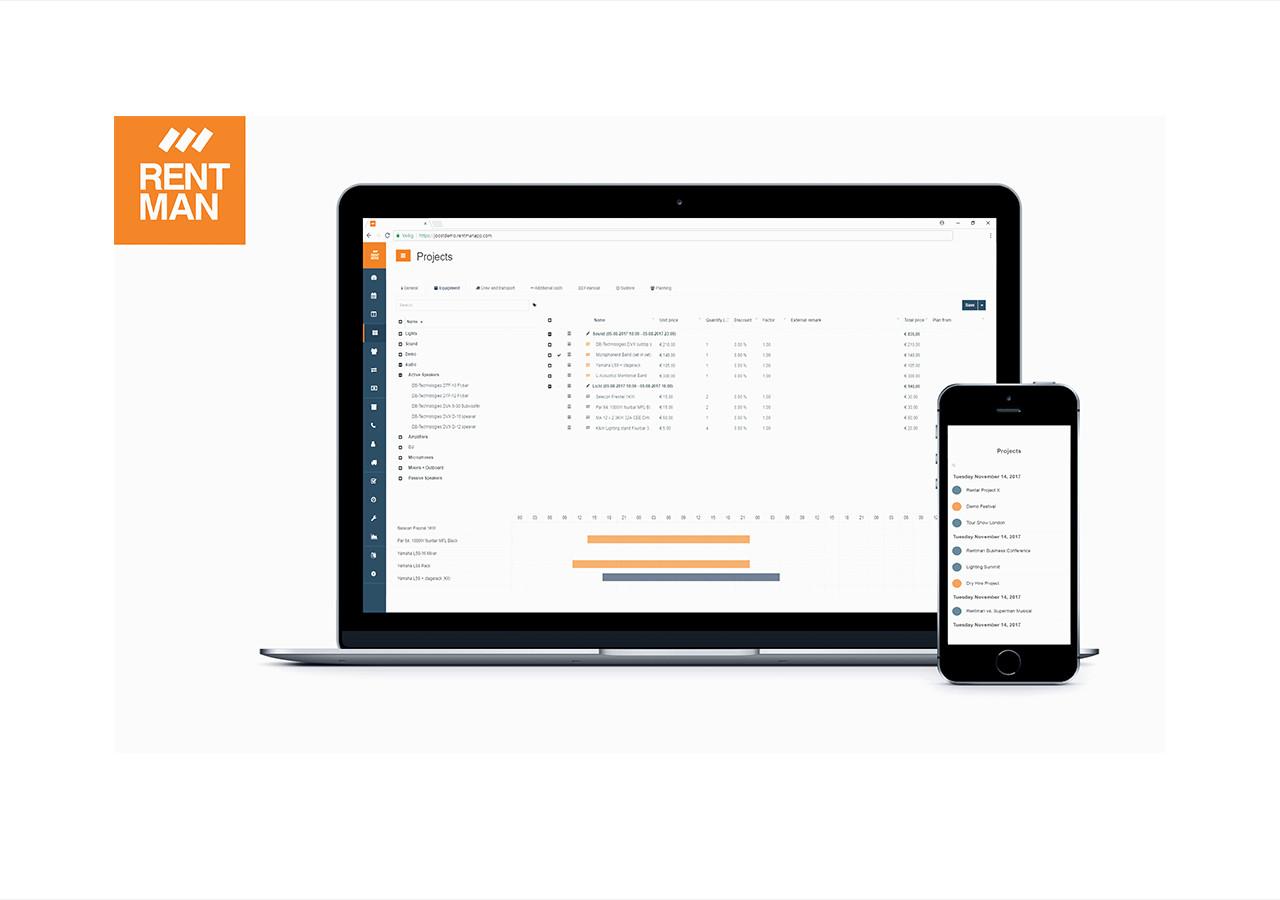 Rentman - A modern software designed for audiovisual, event-driven and production industry.