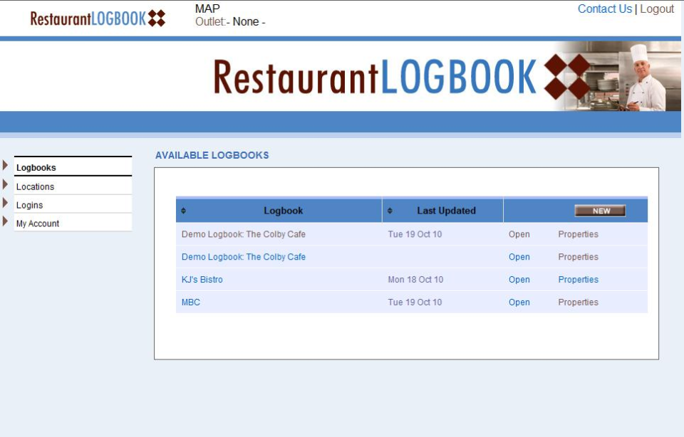 Restaurant LogBook - Restaurante Bitácora-pantalla-1