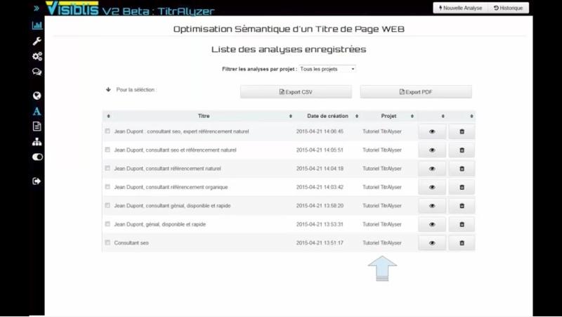 Visiblis - Visiblis et SEO : portail de gestion de la sémantique des contenus